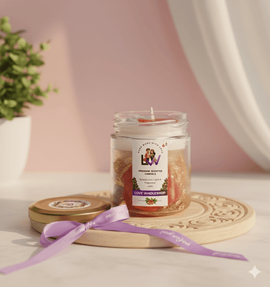 Christmas Special Premium Scented Jar Candle | Holiday Aromatic Natural Soy Wax Candle | Festive Home Décor & Gifting | Love WholeShop