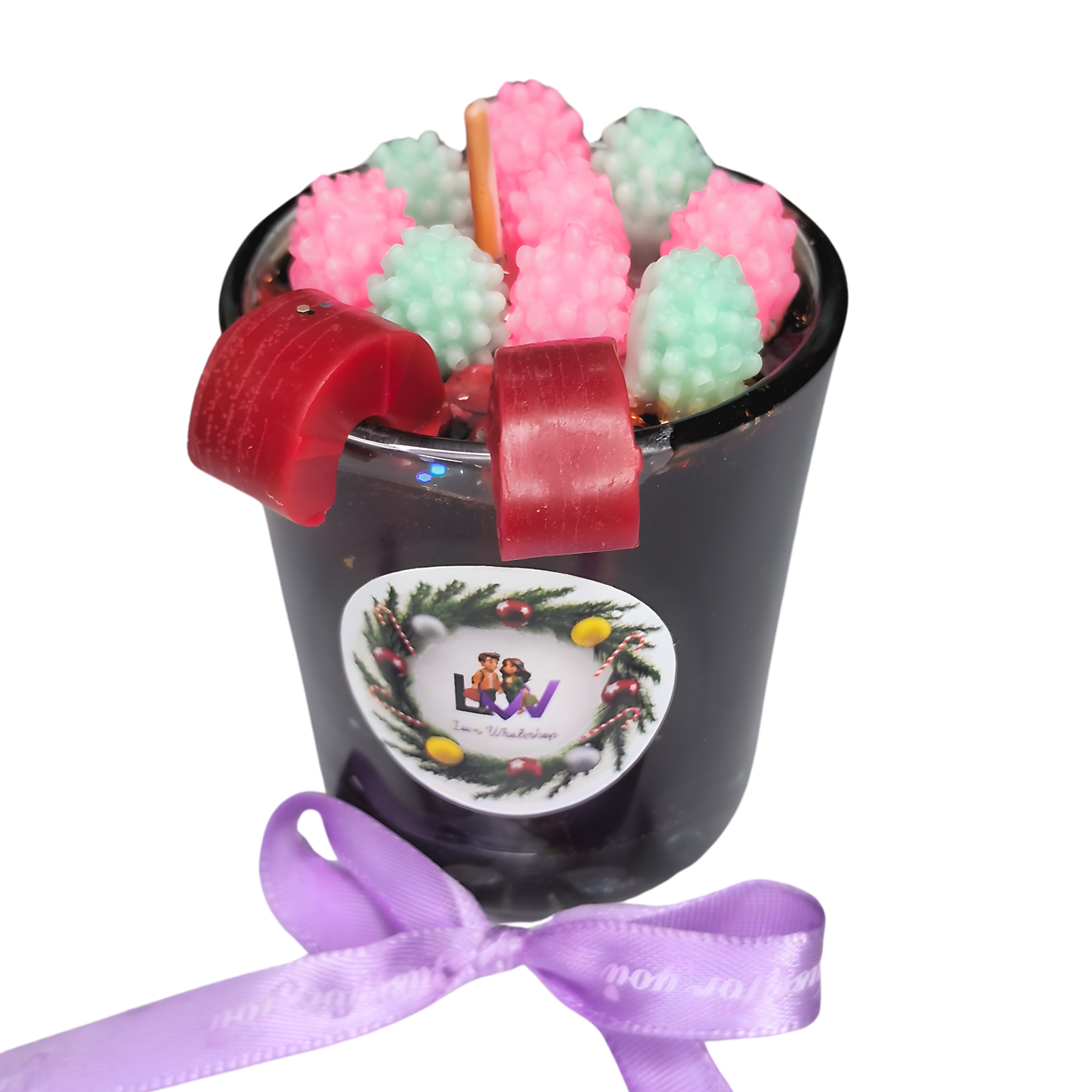 Christmas Special Chocolate Gel Scented Candle | Premium Festive Aromatic Jar Candle | Holiday Home Décor & Gifting | Love WholeShop