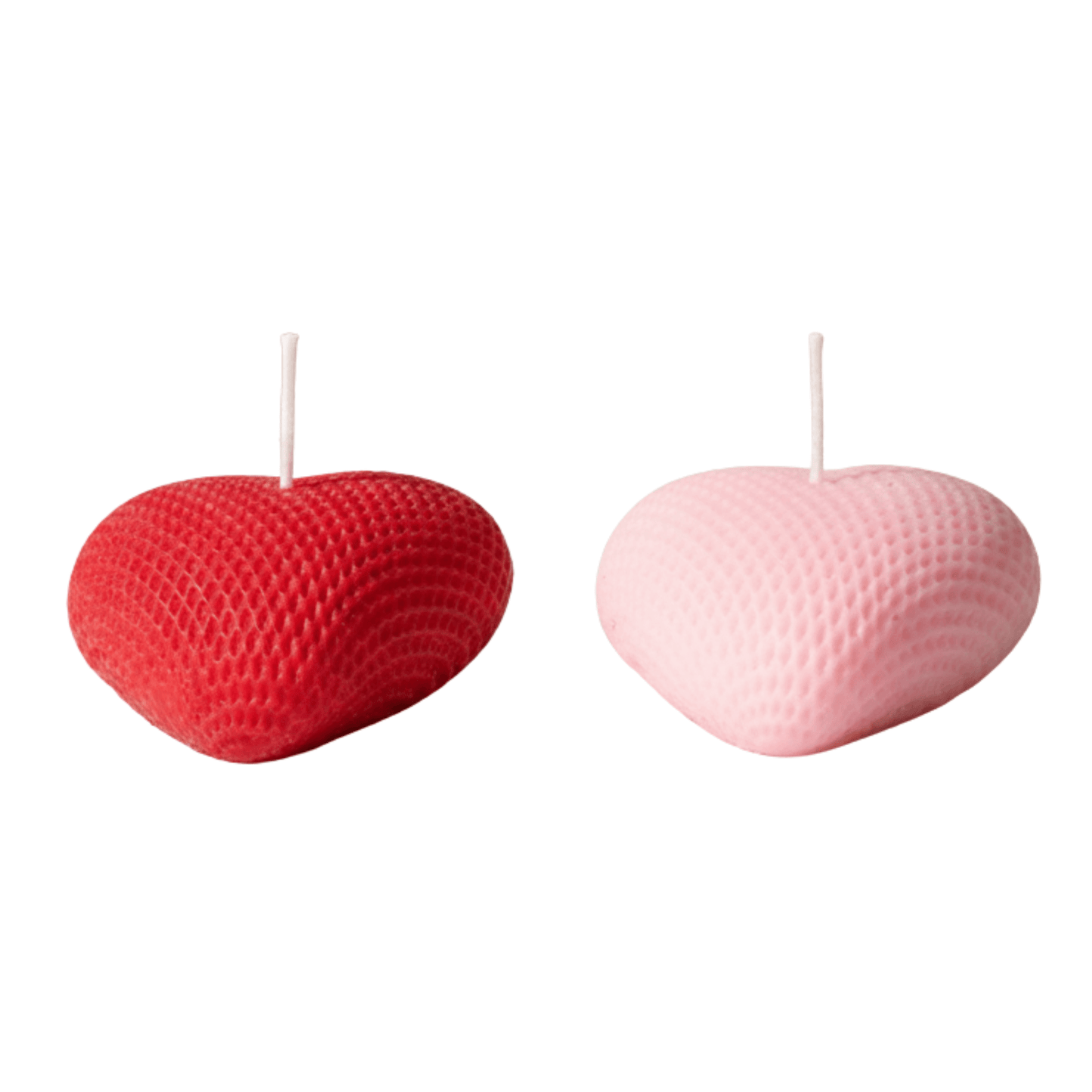 Pure Soy Wax Scented Curved Heart Design Candle Combo | Premium Romantic Decorative Candles | Love WholeShop