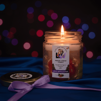 Christmas Special Premium Scented Jar Candle | Holiday Aromatic Natural Soy Wax Candle | Festive Home Décor & Gifting | Love WholeShop