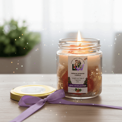 Christmas Special Premium Scented Jar Candle | Holiday Aromatic Natural Soy Wax Candle | Festive Home Décor & Gifting | Love WholeShop