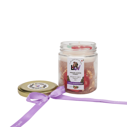 Christmas Special Premium Scented Jar Candle | Holiday Aromatic Natural Soy Wax Candle | Festive Home Décor & Gifting | Love WholeShop
