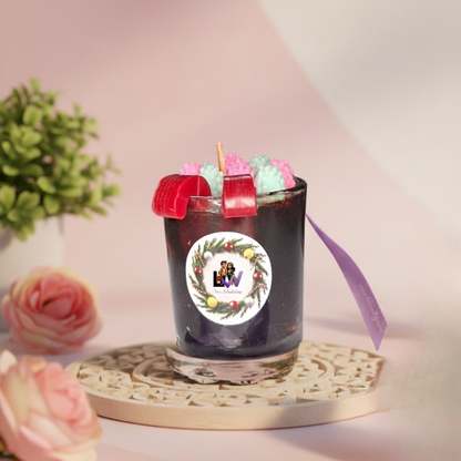 Christmas Special Chocolate Gel Scented Candle | Premium Festive Aromatic Jar Candle | Holiday Home Décor & Gifting | Love WholeShop