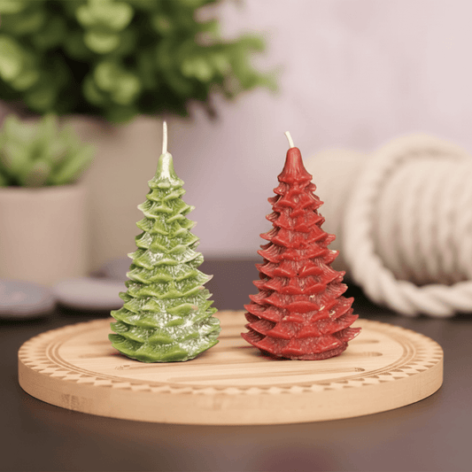 Premium Christmas Tree Candle Combo | Scented Soy Wax Candle | Festive Home Décor & Holiday Gifting | Love WholeShop