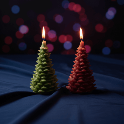 Premium Christmas Tree Candle Combo | Scented Soy Wax Candle | Festive Home Décor & Holiday Gifting | Love WholeShop