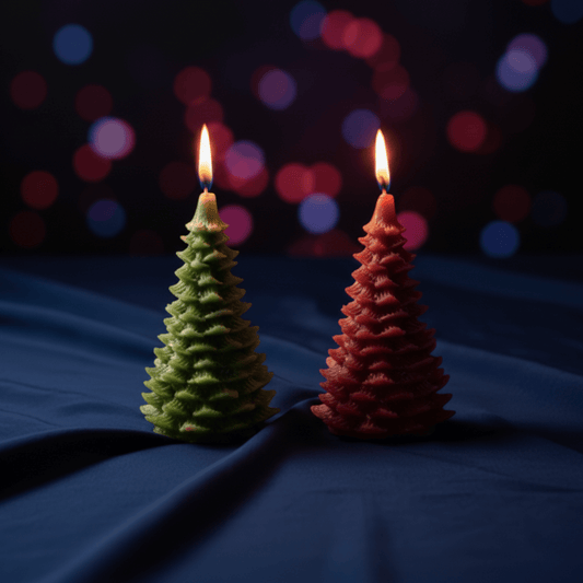Premium Christmas Tree Candle Combo | Scented Soy Wax Candle | Festive Home Décor & Holiday Gifting | Love WholeShop