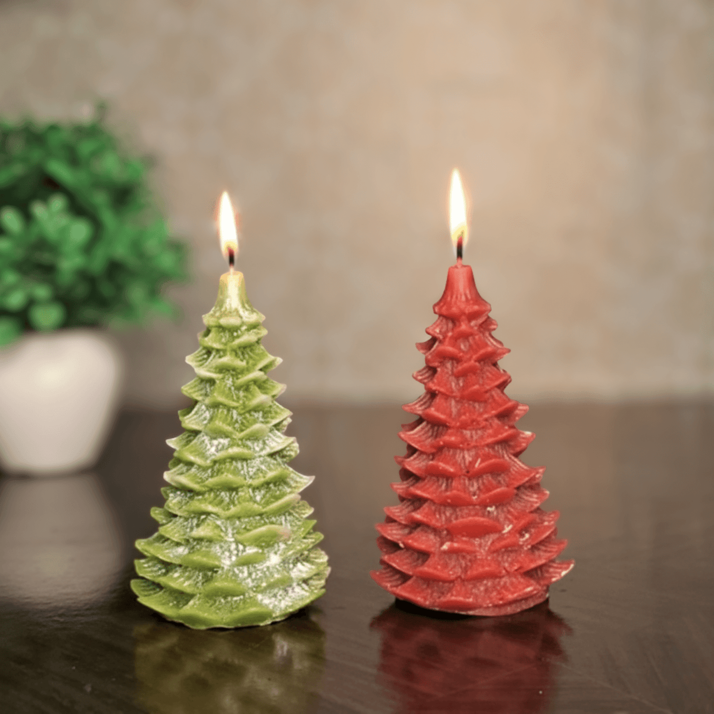Premium Christmas Tree Candle Combo | Scented Soy Wax Candle | Festive Home Décor & Holiday Gifting | Love WholeShop